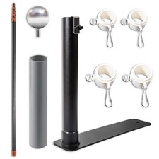 Telescoping Flagpole with Tire Mount - 20ft C...