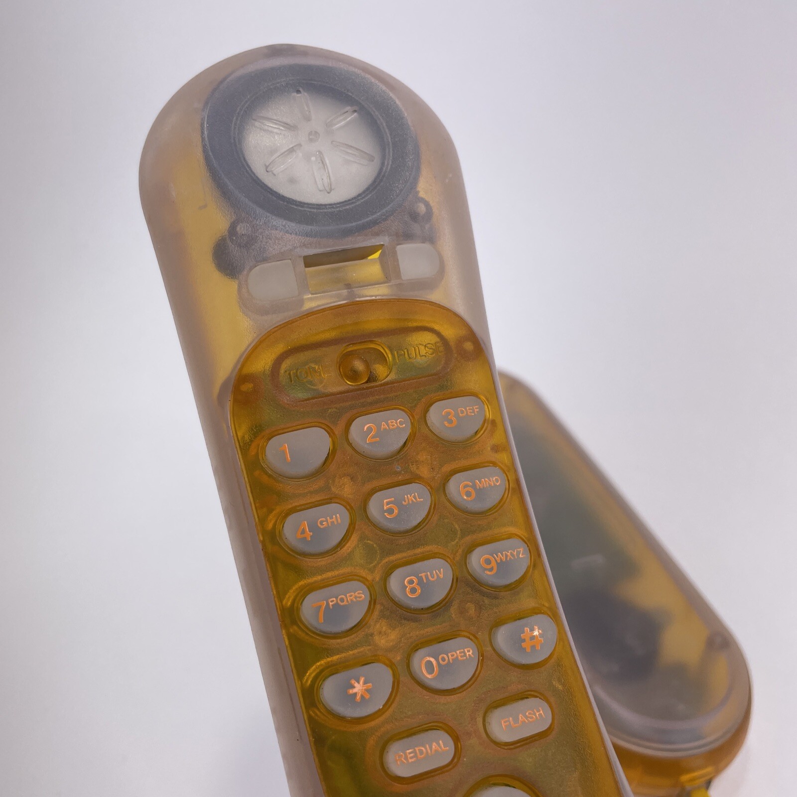 Vintage 1990s Transparent Clear Orange Landline TouchTone Telephone Prison Phone eBay