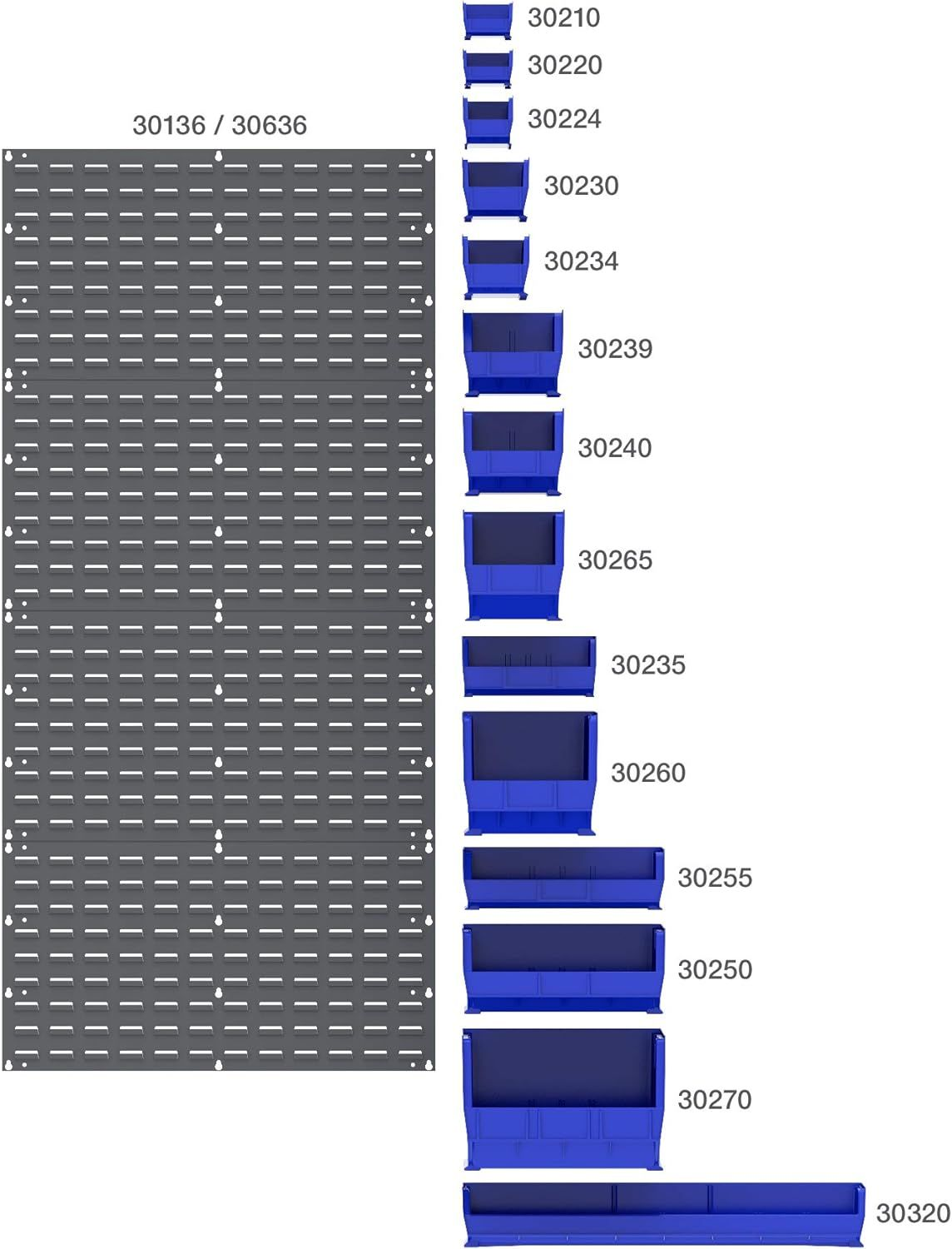 AkroMils 30136 Heavy Duty Wall Mount Garage Storage Steel Louvered