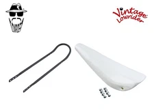 20" ORIGINAL LOWRIDER Sparkle White BANANA SEAT W/Black Sissy Bar 20" Bicycle