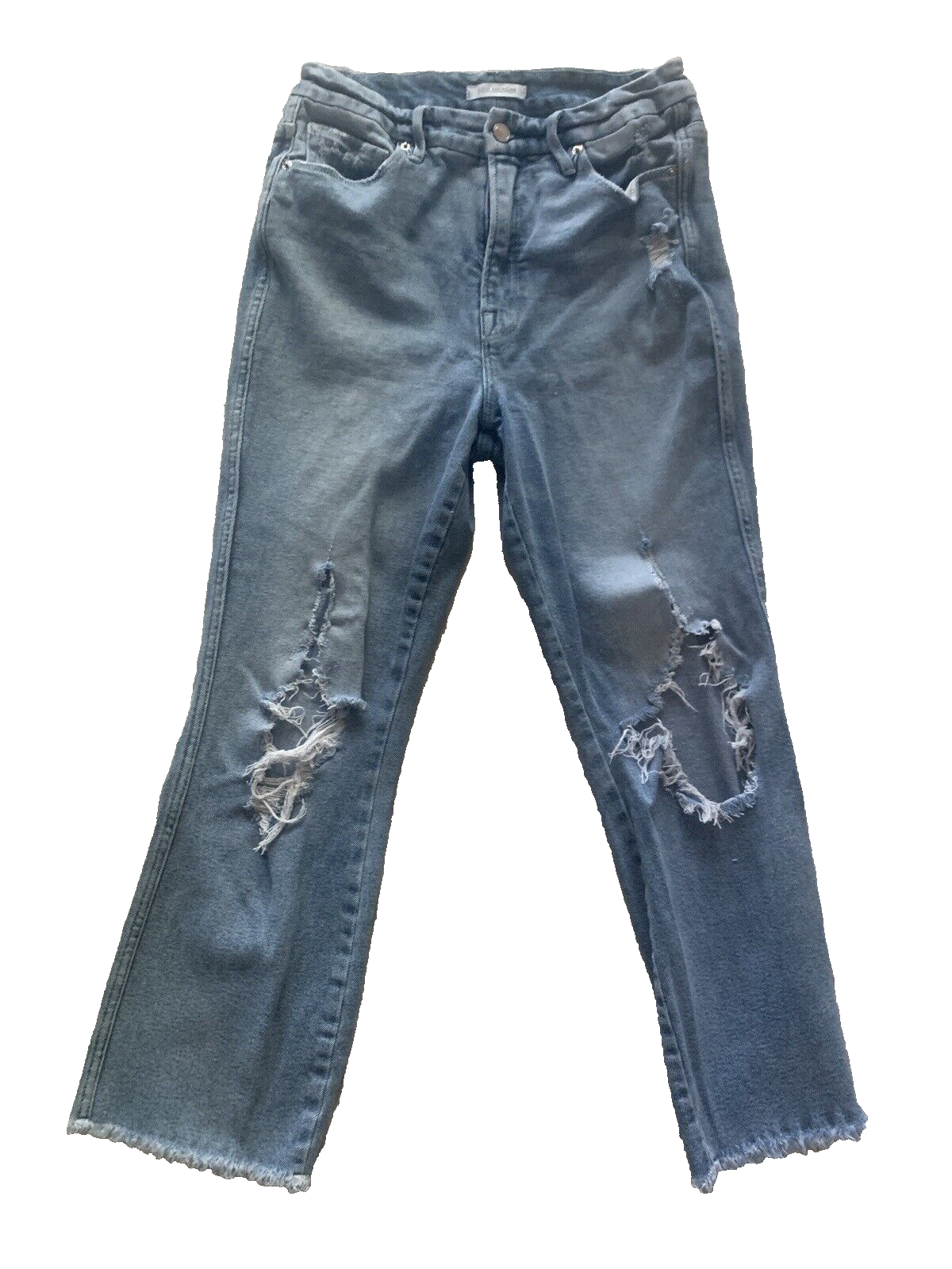 Good American Good Curves Jeans Womens Size 10/30 Distressed Destroyed Trousers