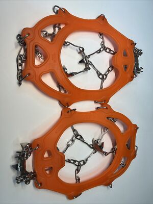 Ice Crampons Micro Spikes Ice Cleats for Boots Anti Slip Ice Grip Spikes Size L