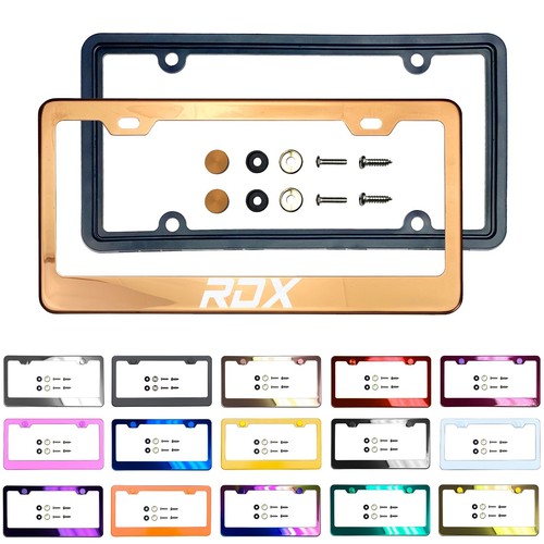 Telaio Licenza Acciaio Inox Inciso Protezione Silicone Metallo Adatto ACURA RDX - Foto 11 di 147