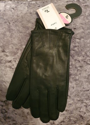 Ladies Size L Black Real Leather Gloves Tu Bnwt NEW | eBay