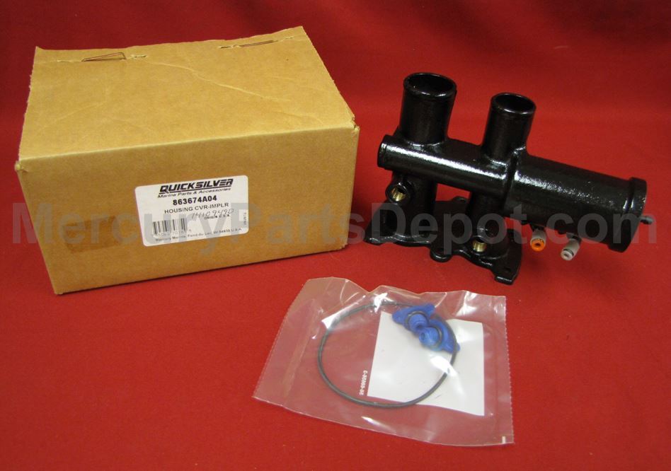 メルキュア様 Mercruiser/ Mercury Impeller Housing Cover Kit - Part # 863674A04