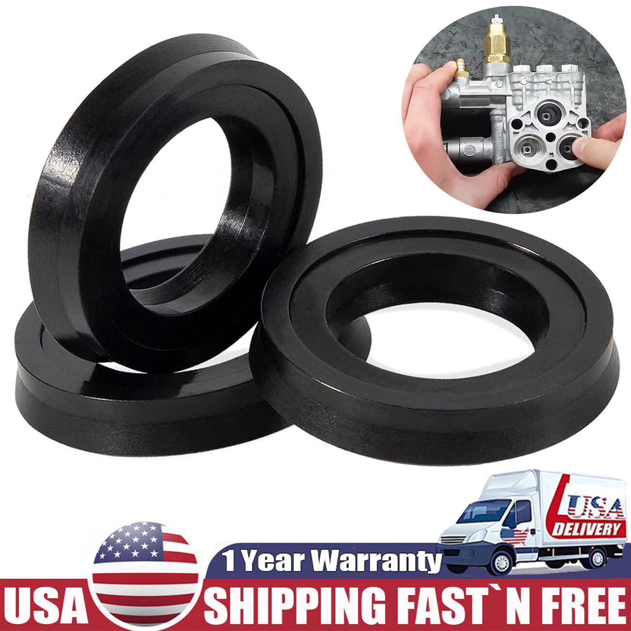 AR42122 Pressure Washer Pump Water Seal Kit for Annovi Reverberi 42122