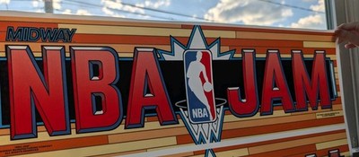 NBA Jam Arcade Marquee by Midway backlight latex inks