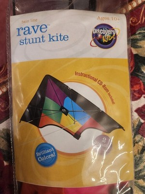 Discovery Kids Rave Stunt Two-Handled Kite NIB