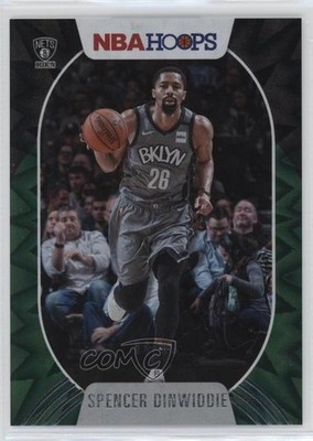 2020-21 Panini NBA Hoops Green Explosion /89 Spencer Dinwiddie #51 12b5