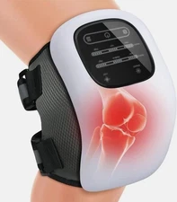 Cordless Knee Massager for Pain Relief with Heat and Vibration 3 In 1 With Timer