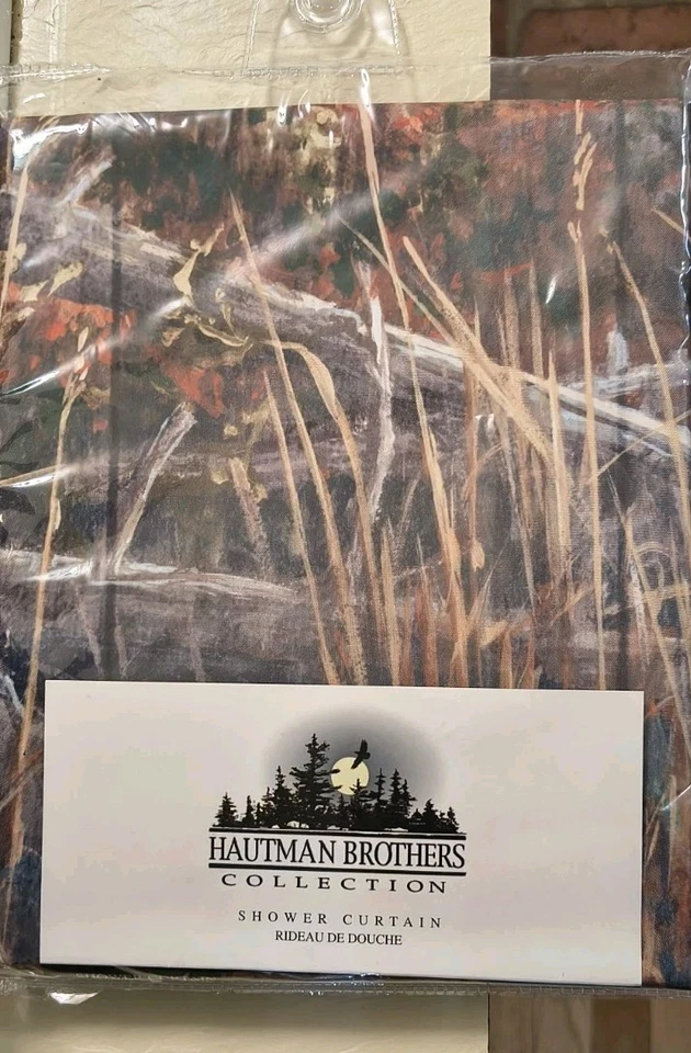 🦌Cortina de ducha de tela creativa Bath Hautman Brothers Lodge At The Crossing  Foto 2 de 3