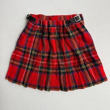 Royal Stewart Tartan Kilt Size 6 Wool Highland Home Industries Scotland READ