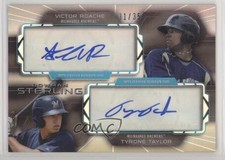 2013 Bowman Sterling Dual Refractor 31/35 Victor Roache Tyrone Taylor Auto 9cf