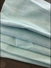 Evelyn Cordless Blackout Roman Shade Aqua Pottery Barn Kids 44”x54”