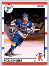 1990-91 Score American Rick Meagher St. Louis Blues #267