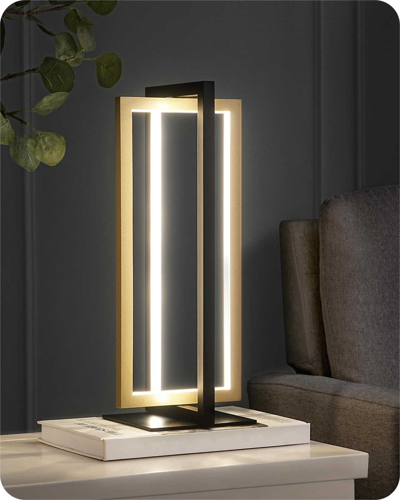 Lampada da tavolo LED EDISHINE touch dimmerabile lampada da comodino moderna lampada da scrivania