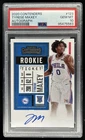 2020-21 Panini Contenders Tyrese Maxey Rookie RC Auto #123 76ers PSA 10 GEM MINT