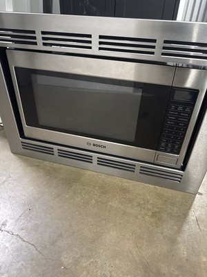 Bosch HMB5050UC/01 800 Series Built-In Microwave w/ Trim Kit Stainless Tested