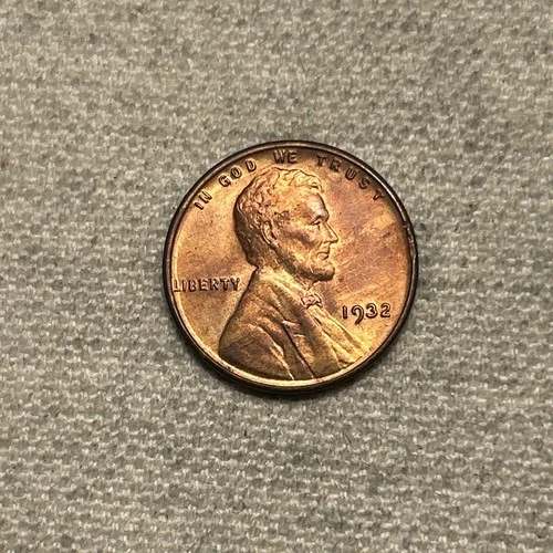 1932 Lincoln Wheat Cent - Red Choice Gem Brilliant Unc++++  Lustrous AP