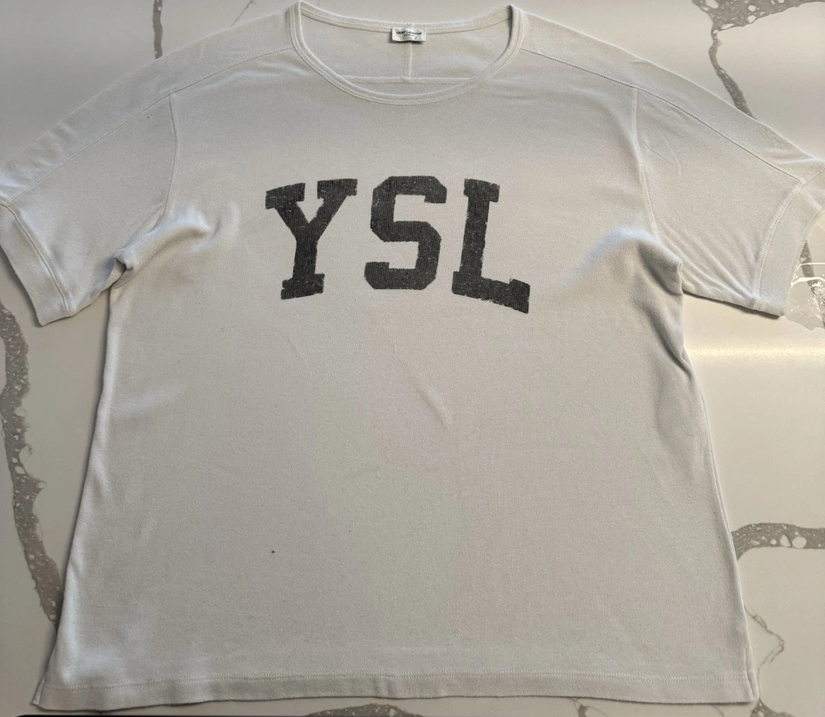 YSL Paris shirt イヴサンローラン Tシャツ S SAINT LAURENT PARIS SERPENT TREE OF LIFE TSHIRT YVES MEDIUM YSL