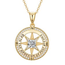 2026 Compass Necklace for Women Jewelry, Graduation Gifts for Her 2026, Inspi...