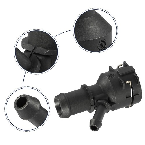 Coolant Pipe Connector Heater Hose Connector Brand New Factory Specifications - Picture 3 of 12