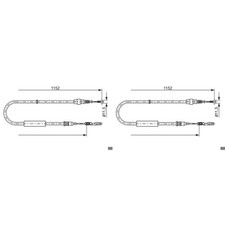 2X BOSCH HANDBREMSSEIL SEILZUG HANDBREMSE LINKS+RECHTS passend für AUDI A2