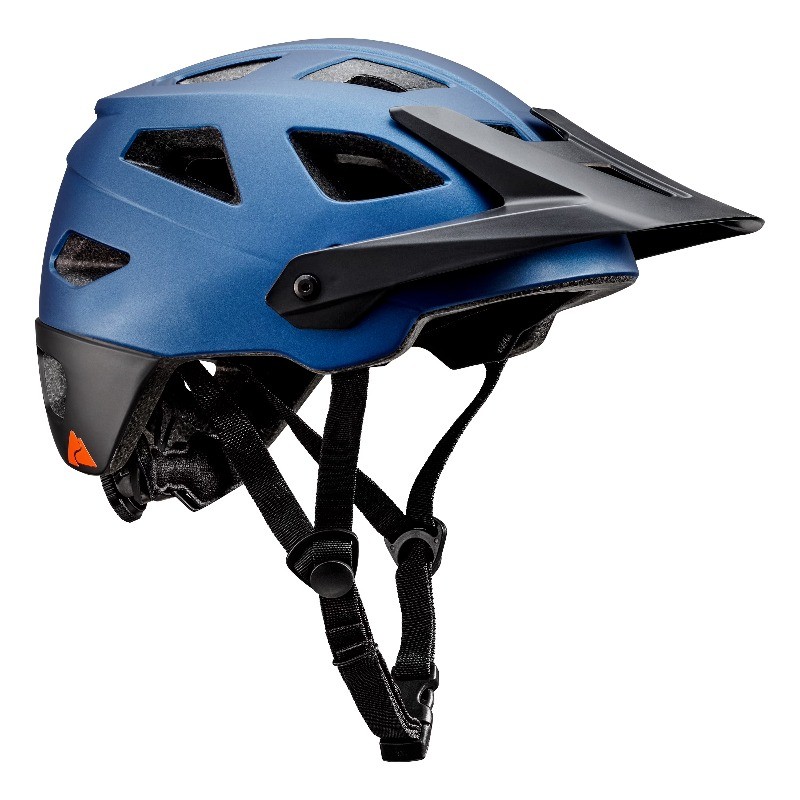 Rechargeable Rear Light-Up Blue Youth Bike Helmet, 9-Modes, 