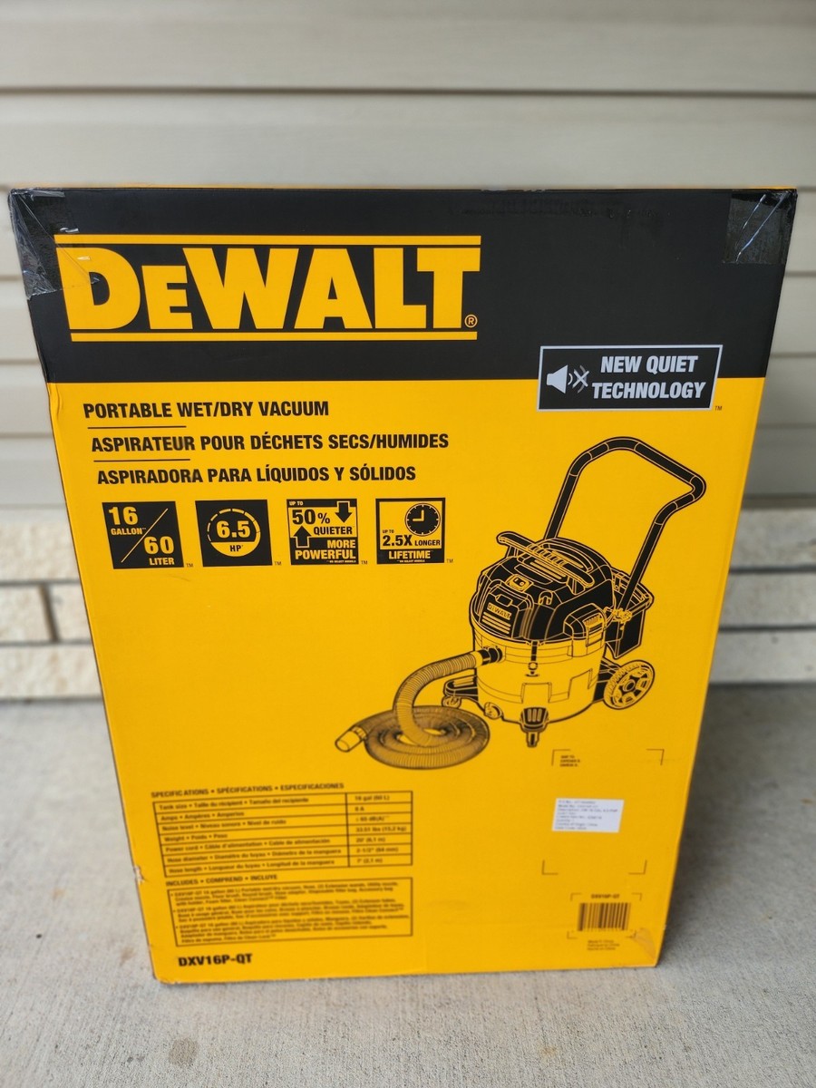 Dewalt Stealthsonic Quiet 16-Gallon Wet/Dry Shop Vacuum