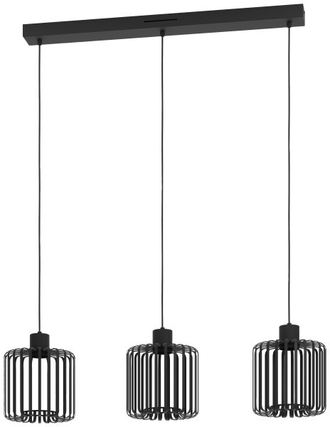 Eglo Connect Led Pendelleuchte Ginestrone-Z Schwarz 90 X 20 X 110 Cm-image