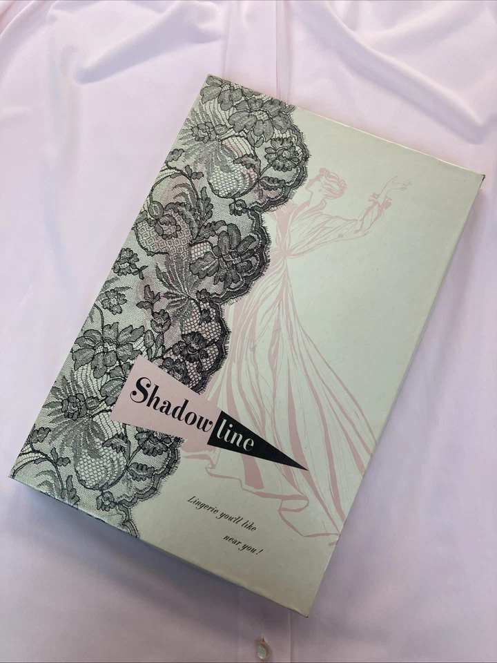 Vtg NWT SHADOWLINE ROBE PINK Sz MEDIUM 77318 Embroidered On Top MADE USA Elegant - Image 3 of 4