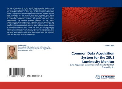 Tomasz Bold | Common Data Acquisition System for the ZEUS Luminosity Monitor