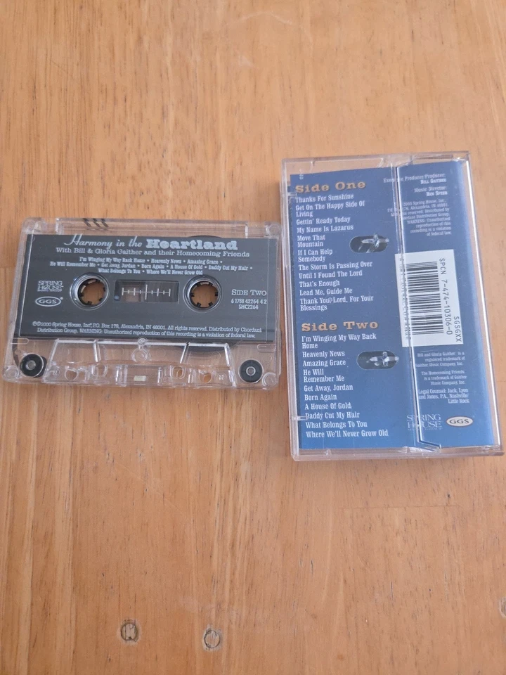 Harmony in the Heartland by Bill Gaither (Cassette, 2000) - Image 3 of 3
