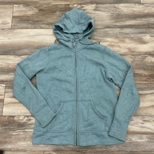 Carhartt Hoodie Womens Medium 8-10 Full Zip Fleece Logo Sweatshirt Casual