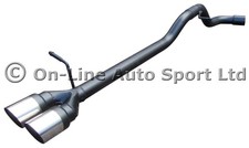 Octavia 1.9TDi 1U Rear Silencer Delete Exhaust -Twin Jap Slash 3" Tips ('96-'04)