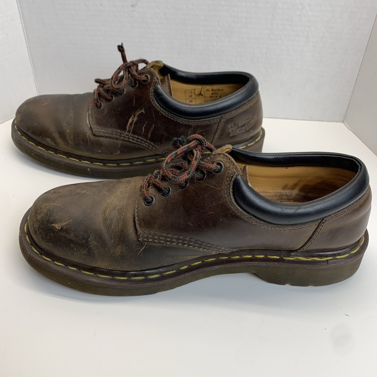Dr. Martens 8053 Dark Brown Gaucho Crazy Horse Leather 5-Eye Air Wair Mens 12 Dr. Martens 8053 Crazy Horse Casual Shoes | Boot World main image 3
