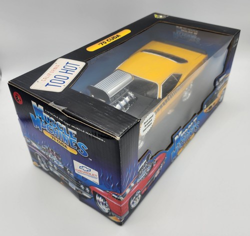 Vintage Muscle Machines '70 Plymouth Cuda 2000 Diecast Car Yellow 1970 - Picture 8 of 9