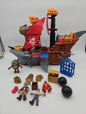 Fisher-Price 2015 DHH61 Imaginext Shark Bite Pirate Ship Play Set Toy