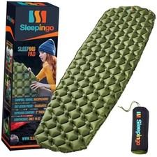 Ultralight Sleeping Mat - Inflatable & Compact Camping Air 1-pack Green