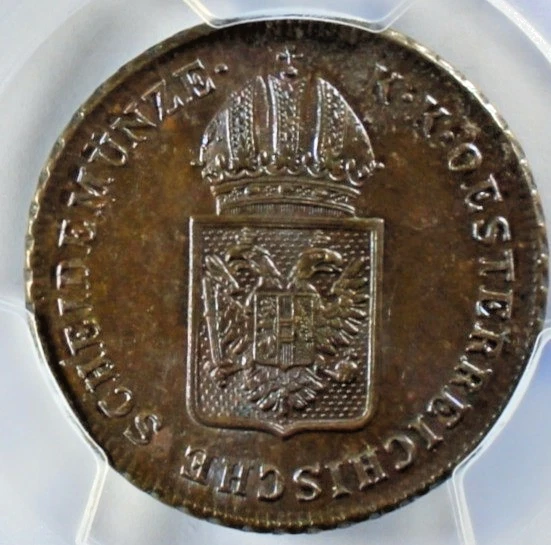 1816-A Austria Kreuzer - PCGS MS-63 Brown - Mint State 63 Copper - Image 4 of 4