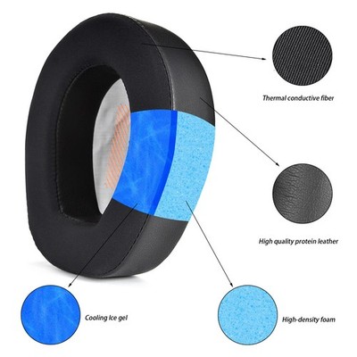 2X Ice-Gel Cooling Ohrpolster Kissen für JBL Quantum ONE Q1 Wireless Kopfhörer