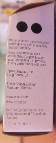 New Genuine Epson (2) 252 BLACK Ink CARTRIDGE Sealed Expires 07/2026 - 第 5/5 張圖片