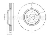 2X Metelli Bremsscheibe 23-0978C FüR Toyota