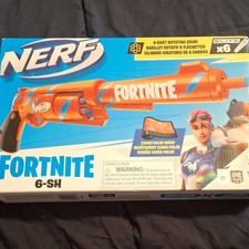 NERF Fortnite Elite 6-Shot Blaster Rotating Drum w/ 6 Darts