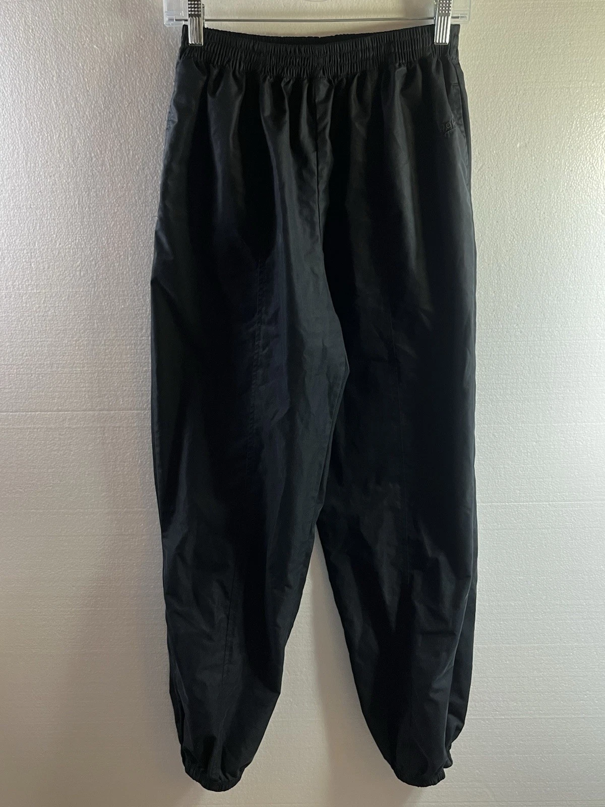 VTG L Reebok Black Windbreaker Jogger Pants