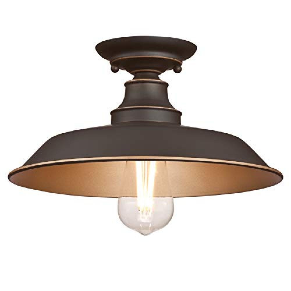 Plafoniera Westinghouse 63703 Iron Hill Bronzo - Offerta Ecommerce