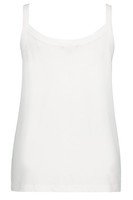 Ulla Popken Damen Spaghetti-Top T-Shirt Schneeweiß GrößE 54-56 EU