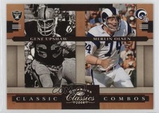 2008 Donruss Classics Classic Combos Silver Gene Upshaw Merlin Olsen HOF 0o9