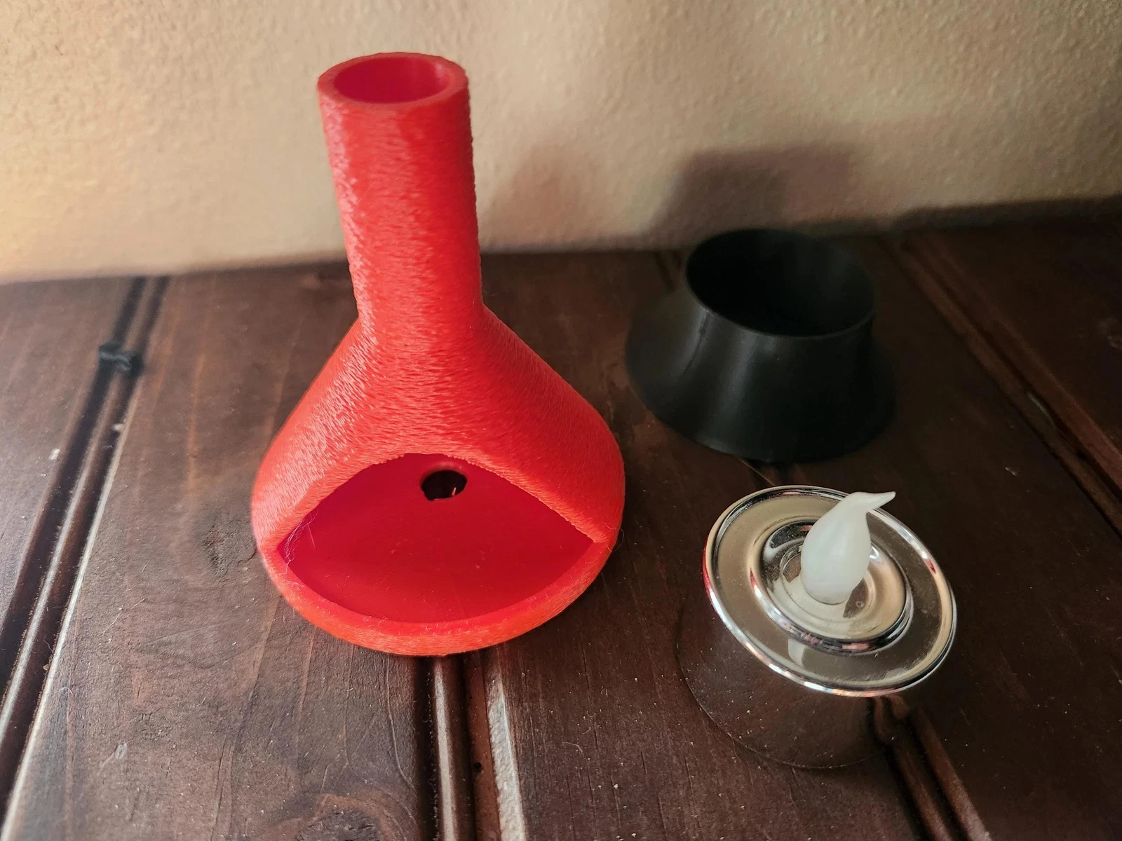 Mid-Century Modern Tea Light Fireplace 2