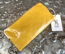 HOBO INTERNATIONAL LAUREN Leather Clutch Double Frame Wallet SUN GLOW NWT